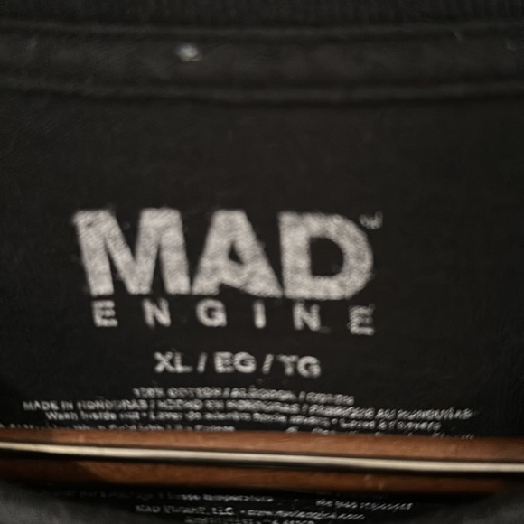 MAD ENGINE Short Sleeve T-Shirt The Creation of Adam Renaissance Art Mens - Picture 4 of 5